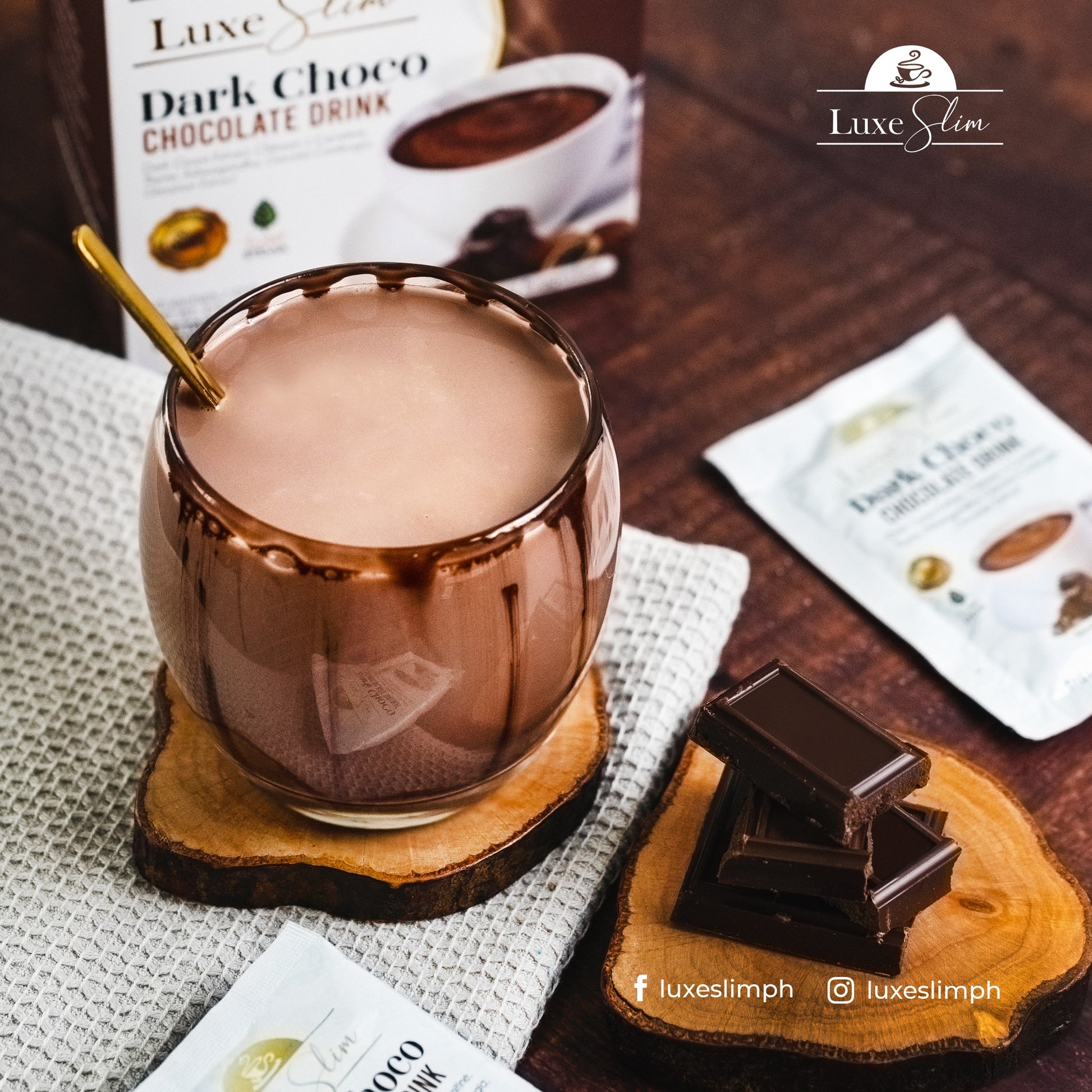 Luxe Slim Dark Choco 21g x 10 sachets