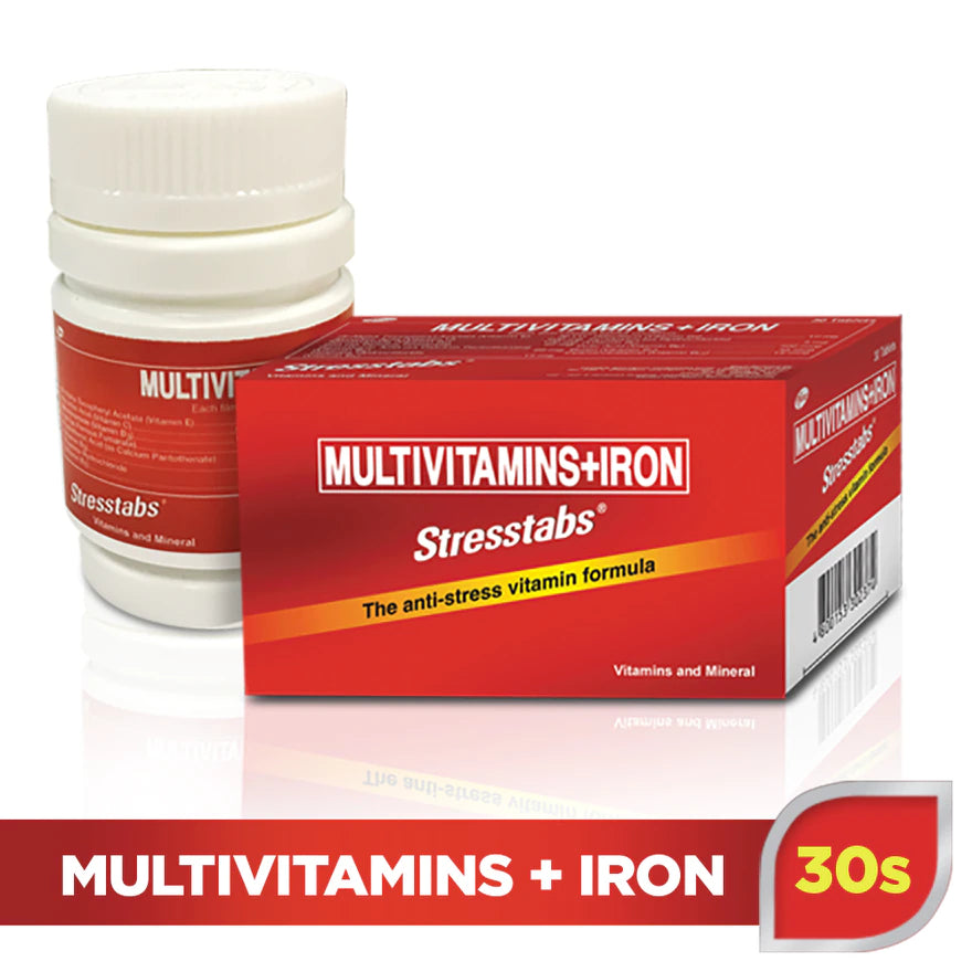 Stresstabs Multivitamins + Iron 30 Tablets