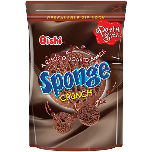 Oishi Choco Sponge Crunch 120g (Party Size)