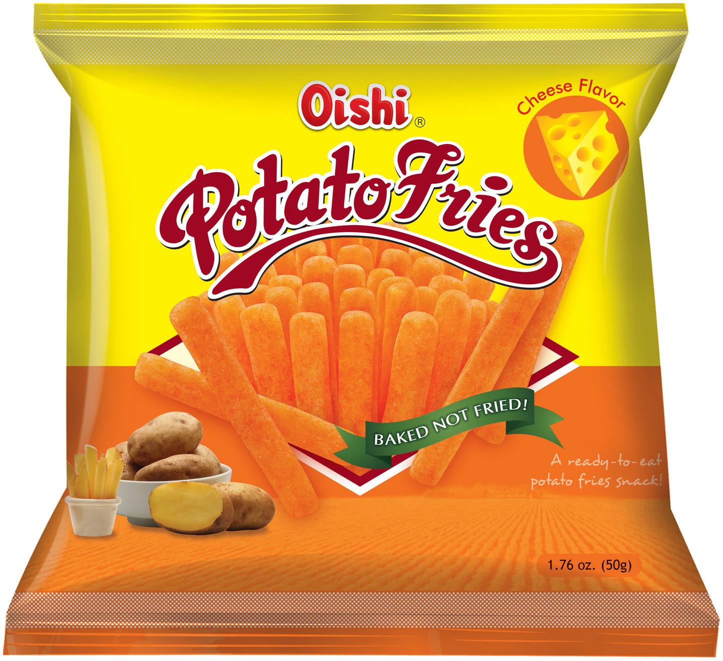 Oishi Potato Fries 50g (Cheese)