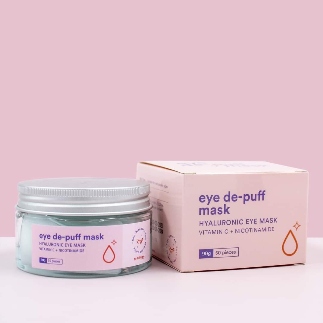 Puff & Bloom Eye De-Puff Hyaluronic Eye Mask (90g50pcs)