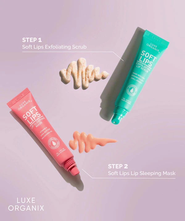 LUXE ORGANIX Smooth Soft Lips Exfoliating Lip Scrub 15g