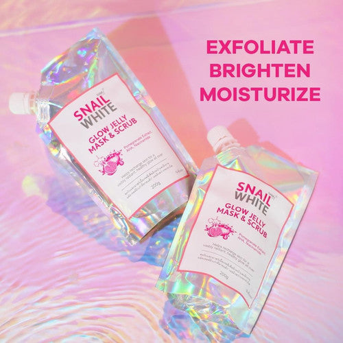 SNAILWHITE Glow Jelly Mask and Scrub 200g by NAMU Life