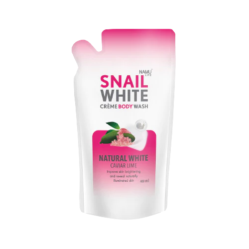 SNAILWHITE Natural White Crème Body Wash Refill Caviar Lime 400mL