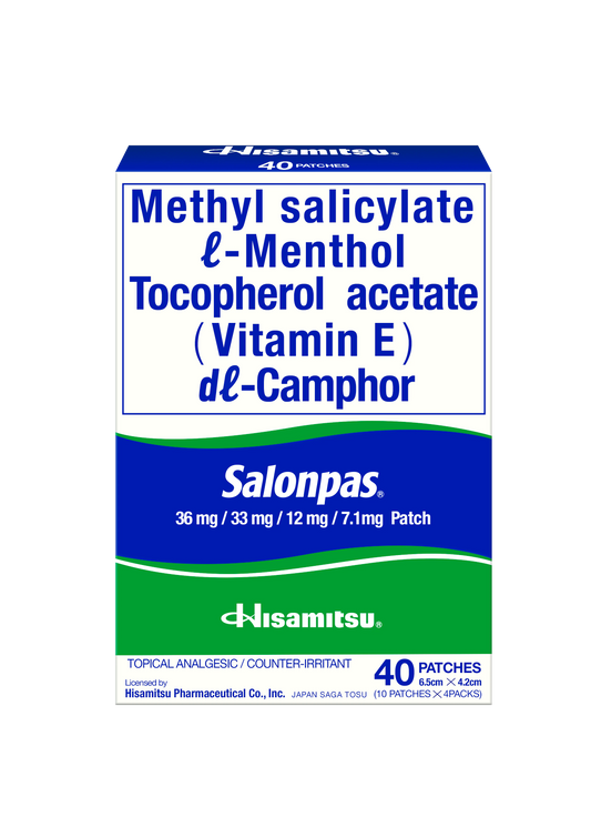 Salonpas Medicated Patch 40s (6.5cmx4.2cm)