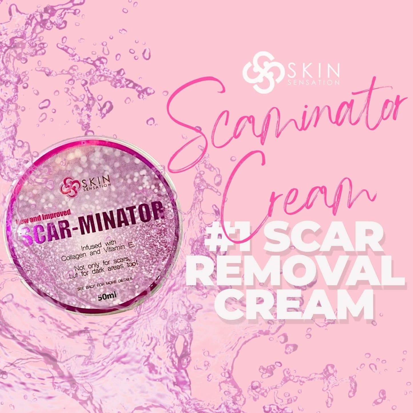 Skin Sensation Scar-Minator Cream (with Collagen and Vitamin E) 50g