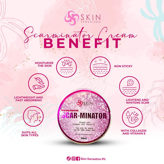 Skin Sensation Scar-Minator Cream (with Collagen and Vitamin E) 50g