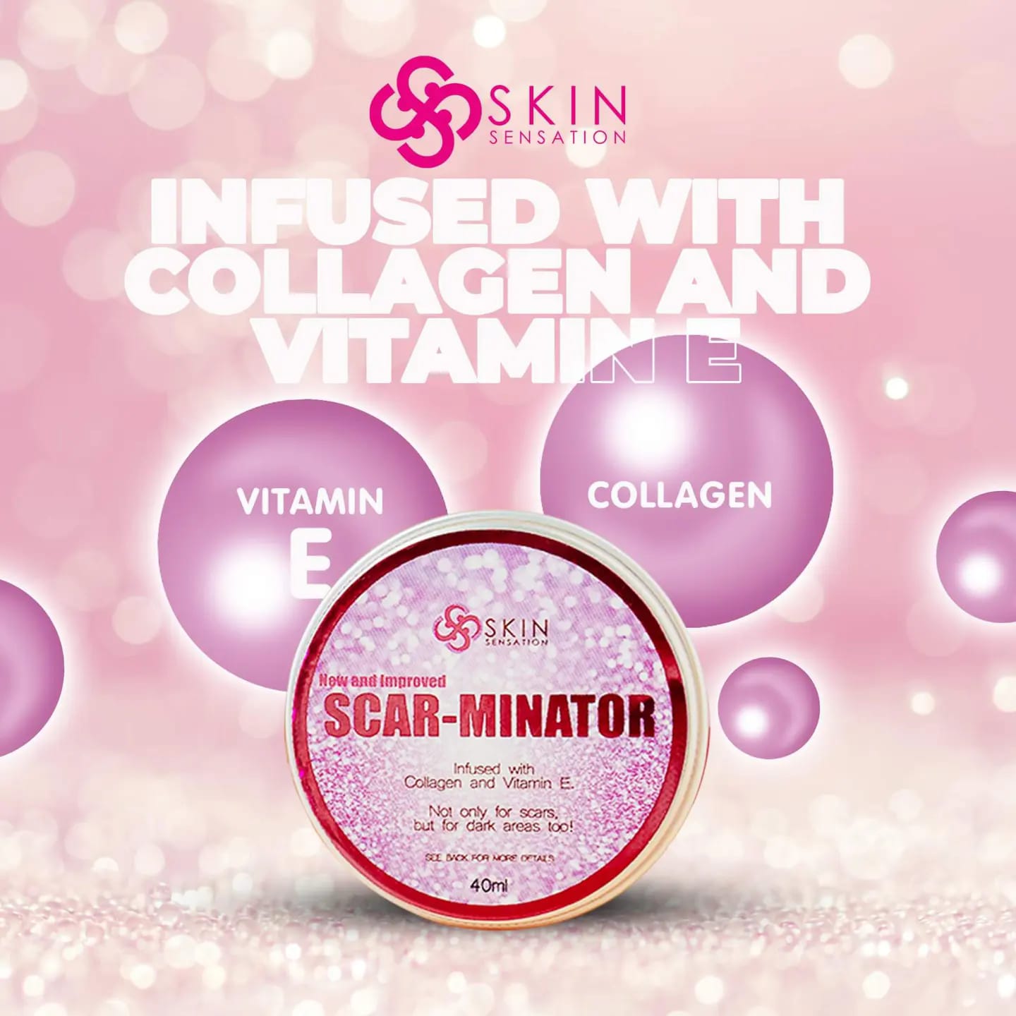 Skin Sensation Scar-Minator Cream (with Collagen and Vitamin E) 50g