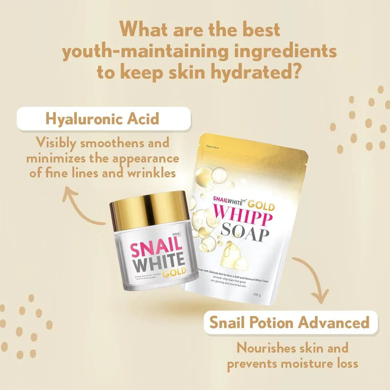 SNAILWHITE Whipp Gold Soap 100g by NamuLife