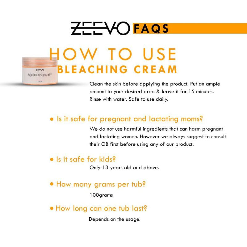 Zeevo Kojic Bleaching Cream 100mL