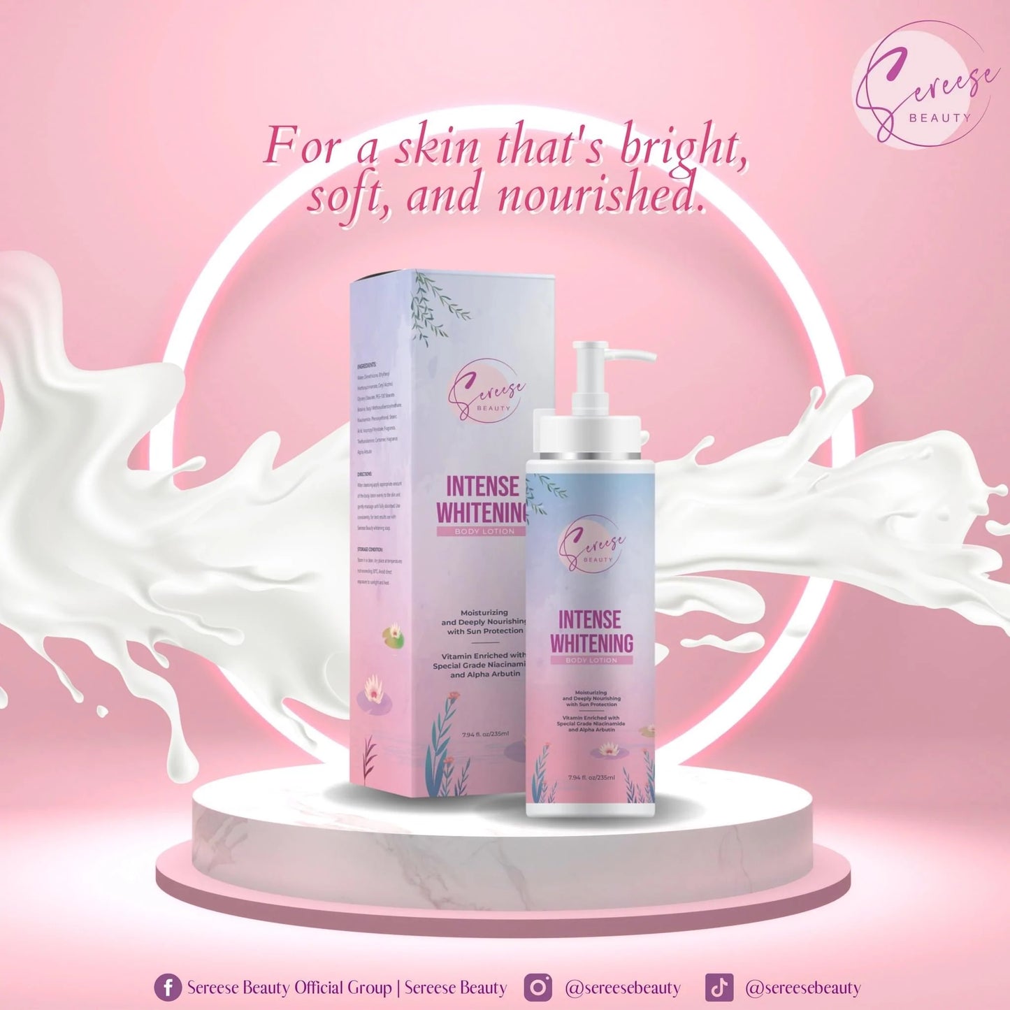 Sereese Intense Whitening Body Lotion 235mL