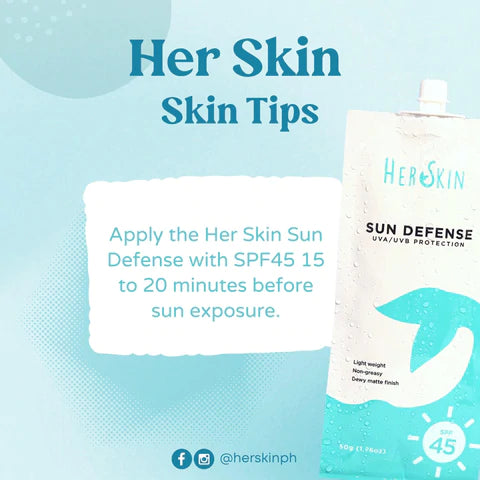HerSkin Sun Defense UVA/UVB Protection SPF45 50g