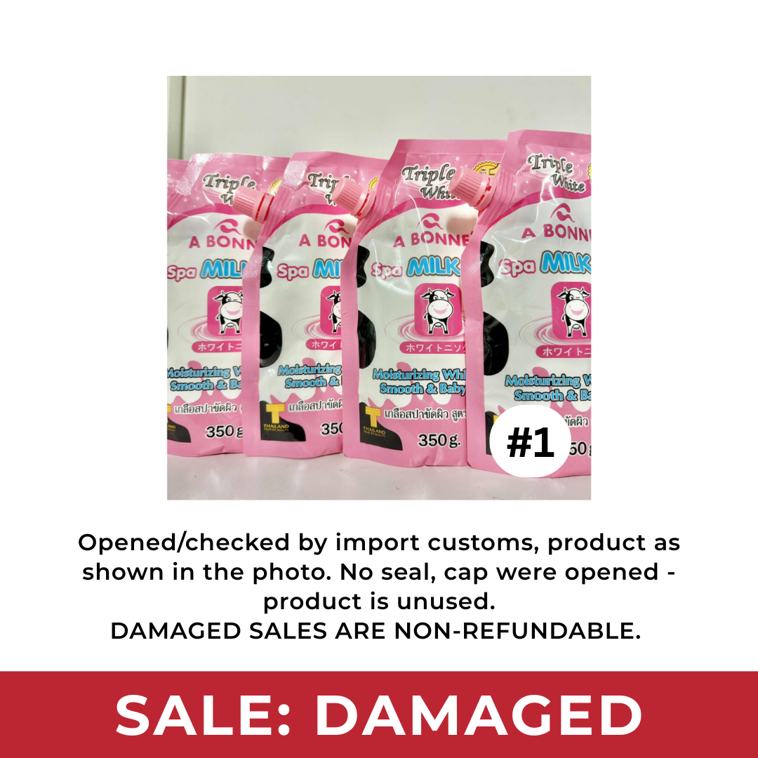 [DAMAGED SALE] A BONNE Spa Milk Salt Scrub 350g | Choose Variant