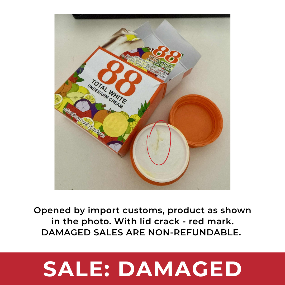 [SALE: DAMAGED] 88 Total White Underarm Cream 35g | Choose Variant