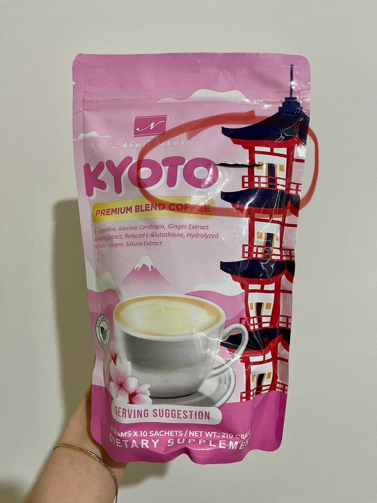 Namiroseus Kyoto Premium Blend Coffee (Slimming, Glutathione & Collagen) 210g - 10 Sachets | Choose Variant