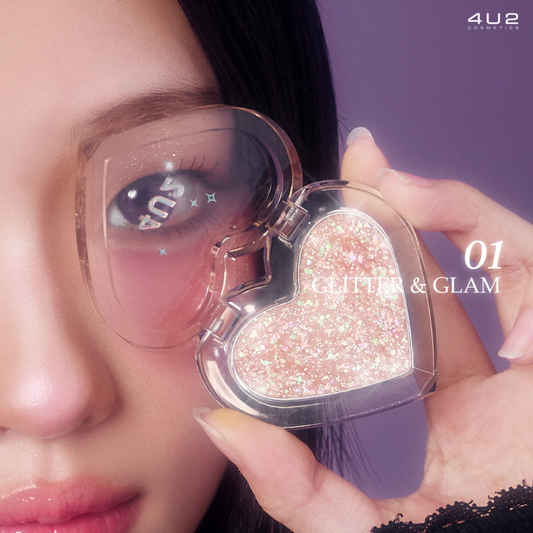 4U2 Heart Blush 3.4g 01 glitter and glam