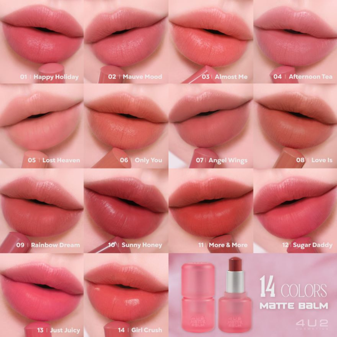 4U2 Matte Balm Lipstick 4.75g shades