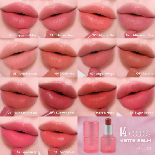 4U2 Matte Balm Lipstick 4.75g shades