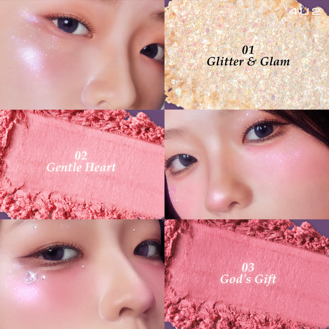 4U2 Heart Blush 3.4g shades