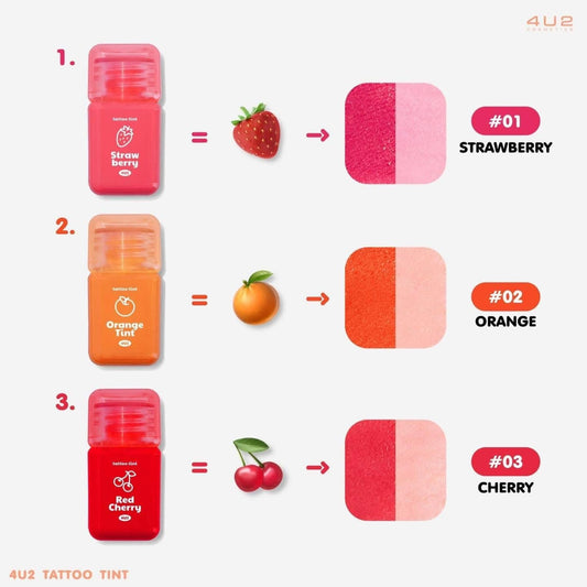 4U2 Tattoo Tint 3g strawberry orange cherry