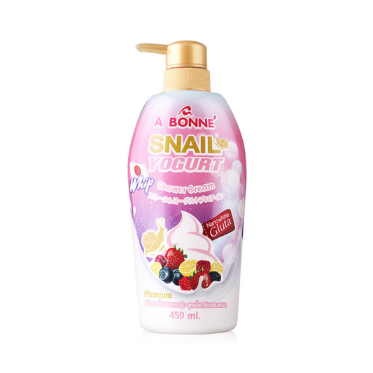 A BONNE Whip Nanowhite Gluta Shower Cream (Snail Yogurt) 450ml