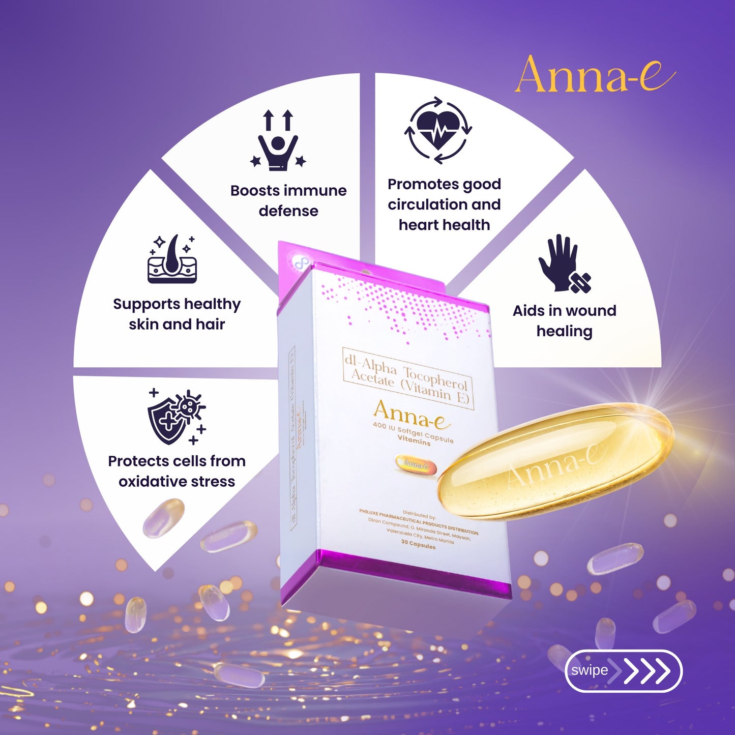 ANNA-E 400 IU Softgel Capsule - 30s