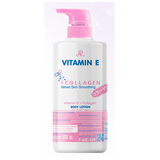 AR Vitamin E Velvet Skin Smoothing (Vitamin E + Collagen) Body Lotion 600ml