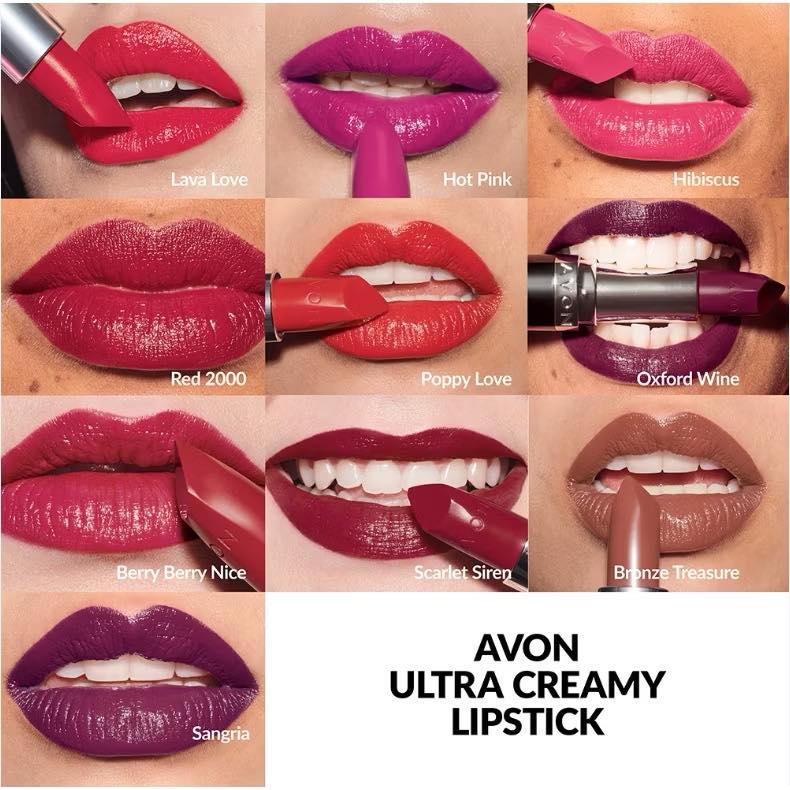 AVON Ultra Creamy Lipstick 3.6g shades
