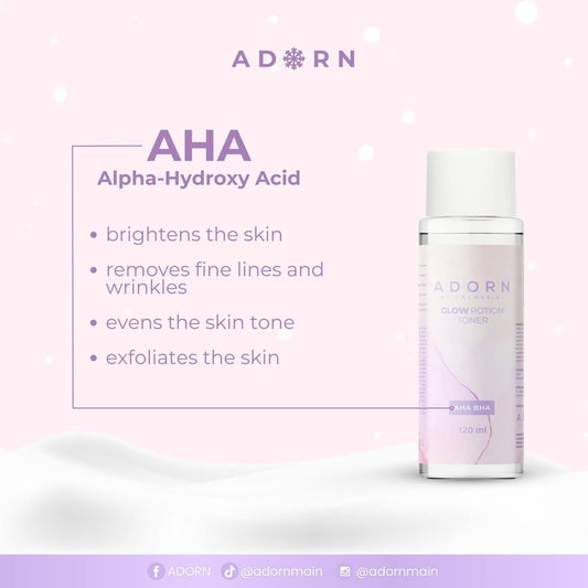 Adorn Glow Potion Toner (AHA BHA) 120ml