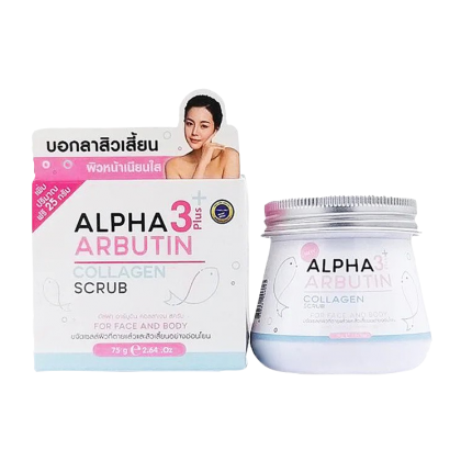 Alpha Arbutin 3 Plus Collagen Scrub by Precious Skin 75g