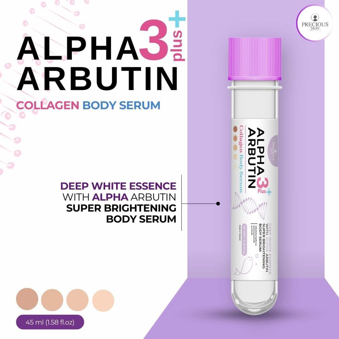 Alpha Arbutin 3+ Plus Collagen Body Serum by Precious Skin Thailand 45ml