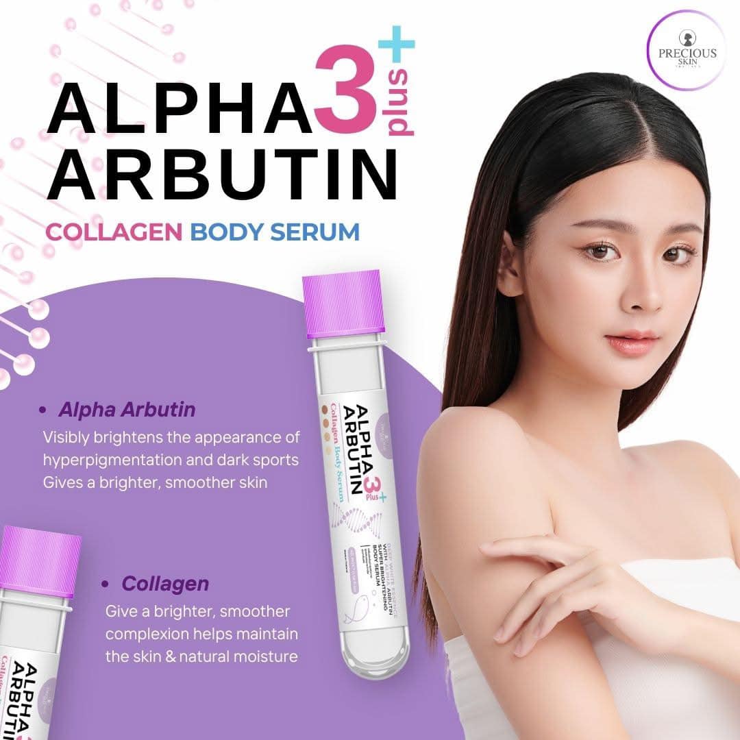 Alpha Arbutin 3+ Plus Collagen Body Serum by Precious Skin Thailand 45ml