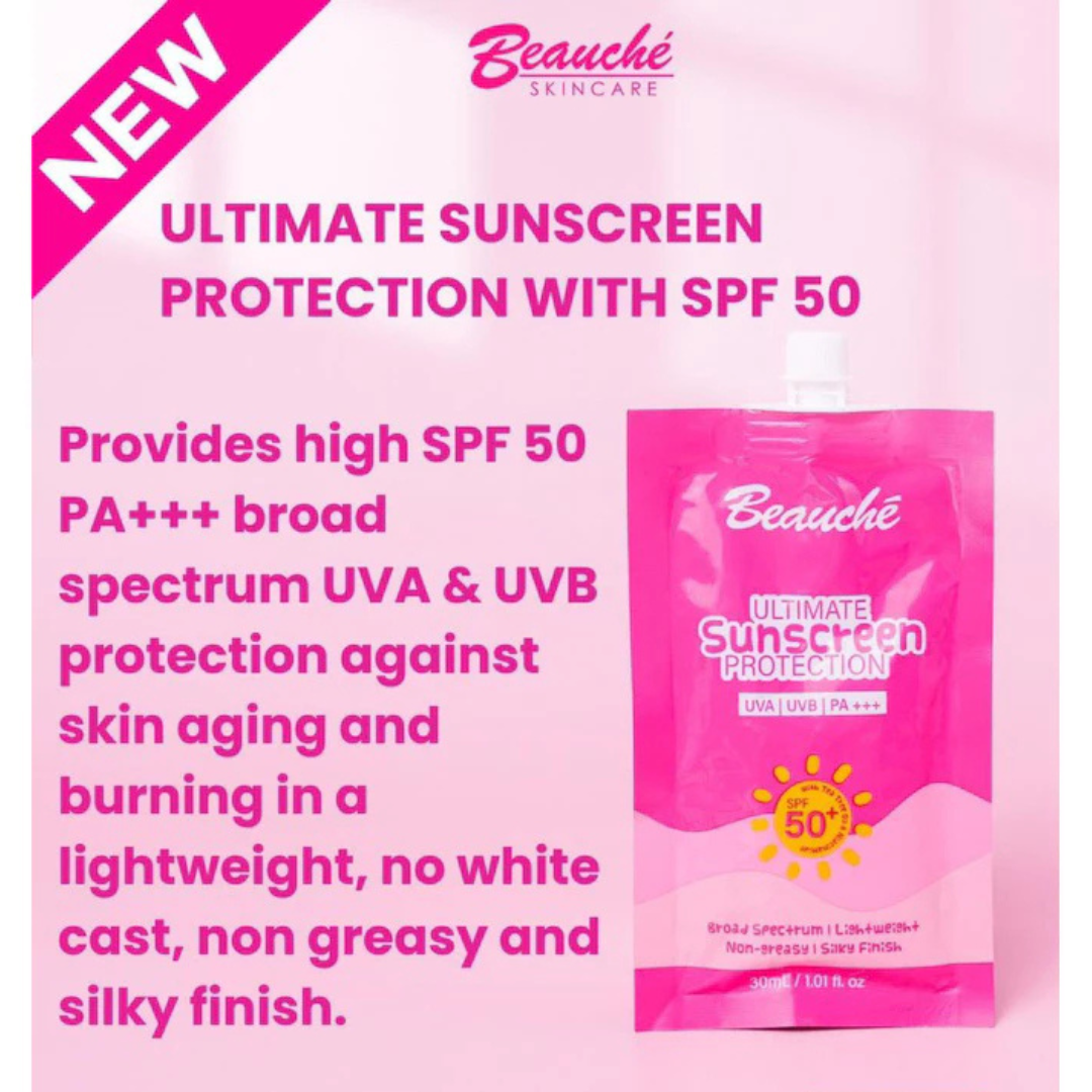 BEAUCHE Ultimate Sunscreen Protection (UVA, UVB, PA+++ SPF50+) 30ml