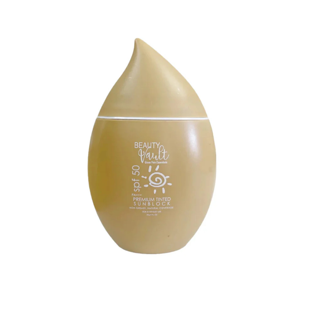 BEAUTY VAULT Premium Tinted Sunblock SPF50 50g