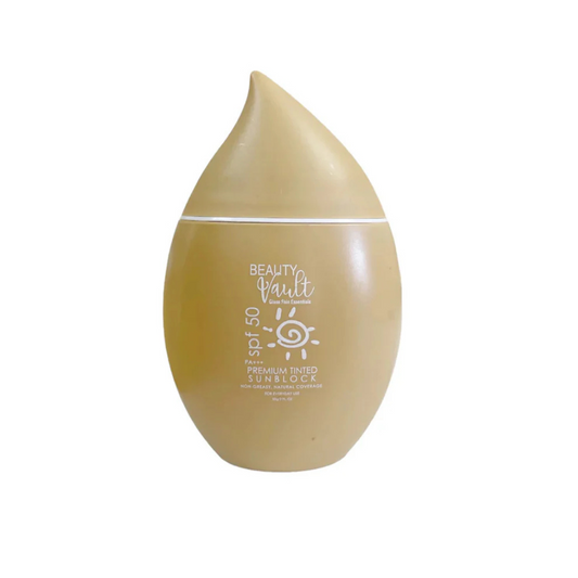 BEAUTY VAULT Premium Tinted Sunblock SPF50 50g