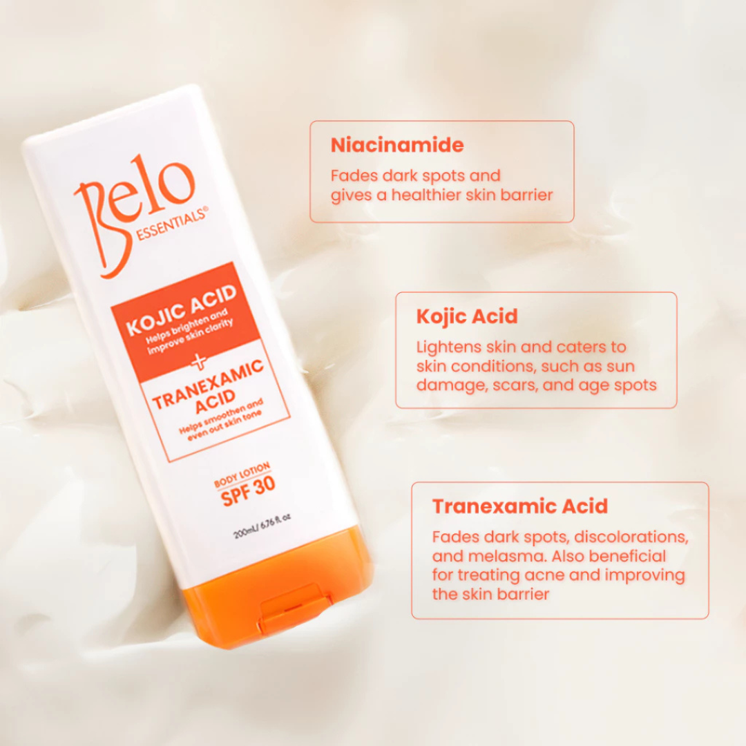 BELO Essentials Body Lotion SPF30 (Kojic Acid + Tranexamic Acid)