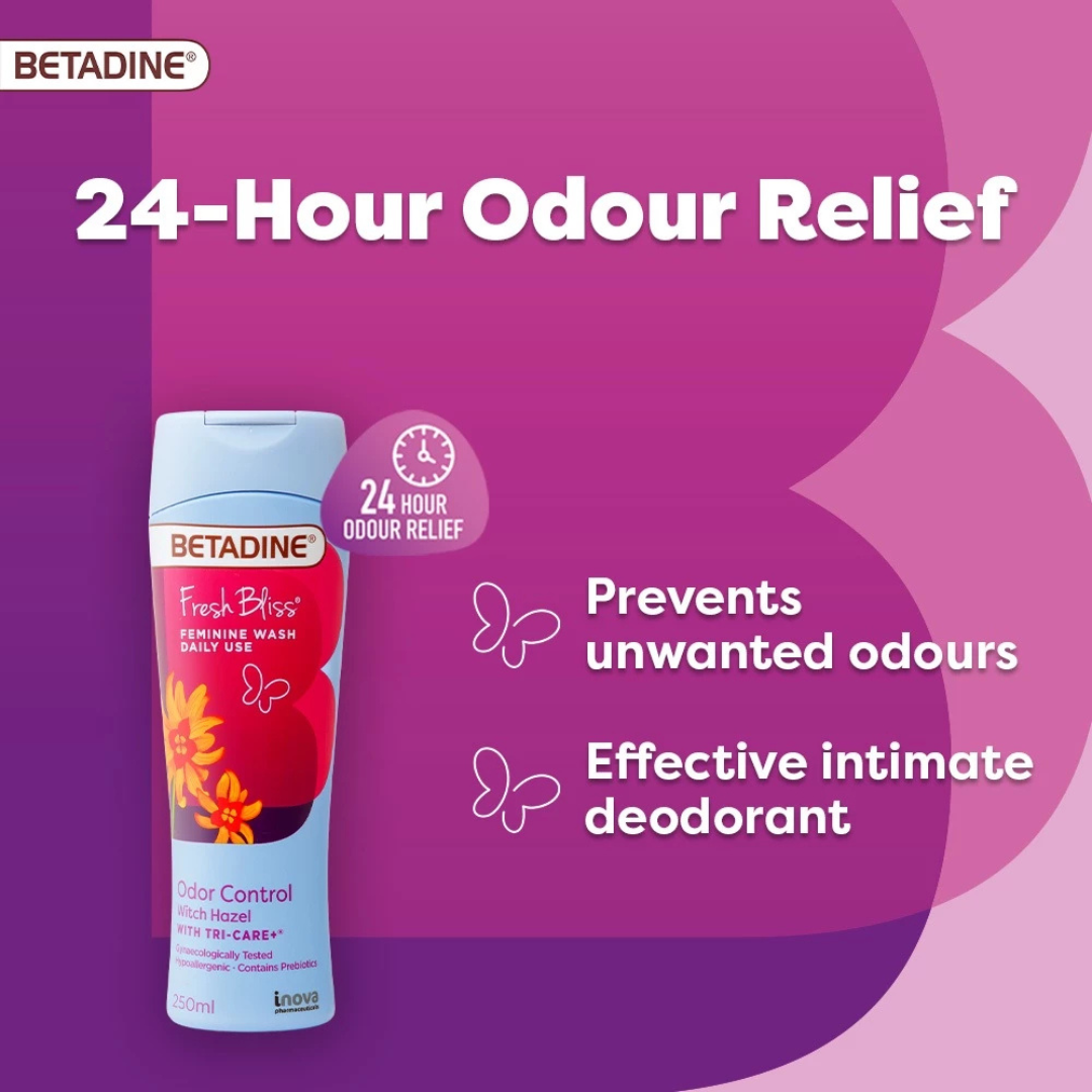 BETADINE Fresh Bliss Feminine Wash (Odor Control Witch Hazel)
