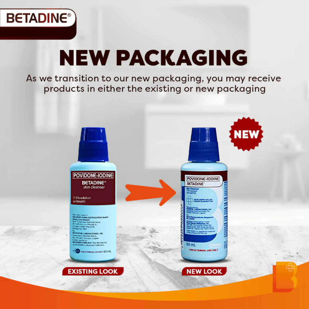 BETADINE Povidone Iodine Skin Cleanser (7.5% Solution Antiseptic) 120ml