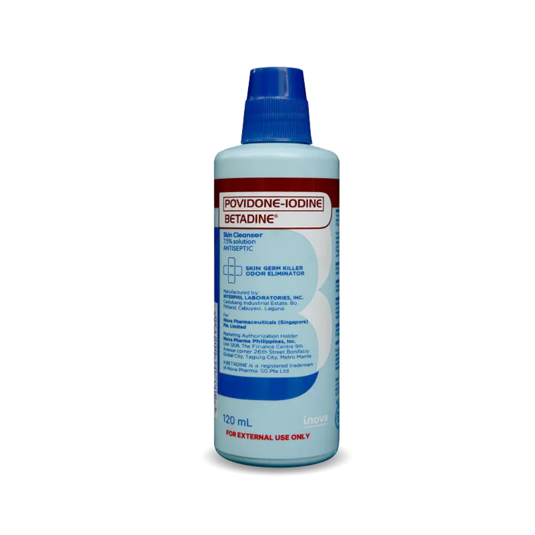 BETADINE Povidone Iodine Skin Cleanser (7.5% Solution Antiseptic) 120ml