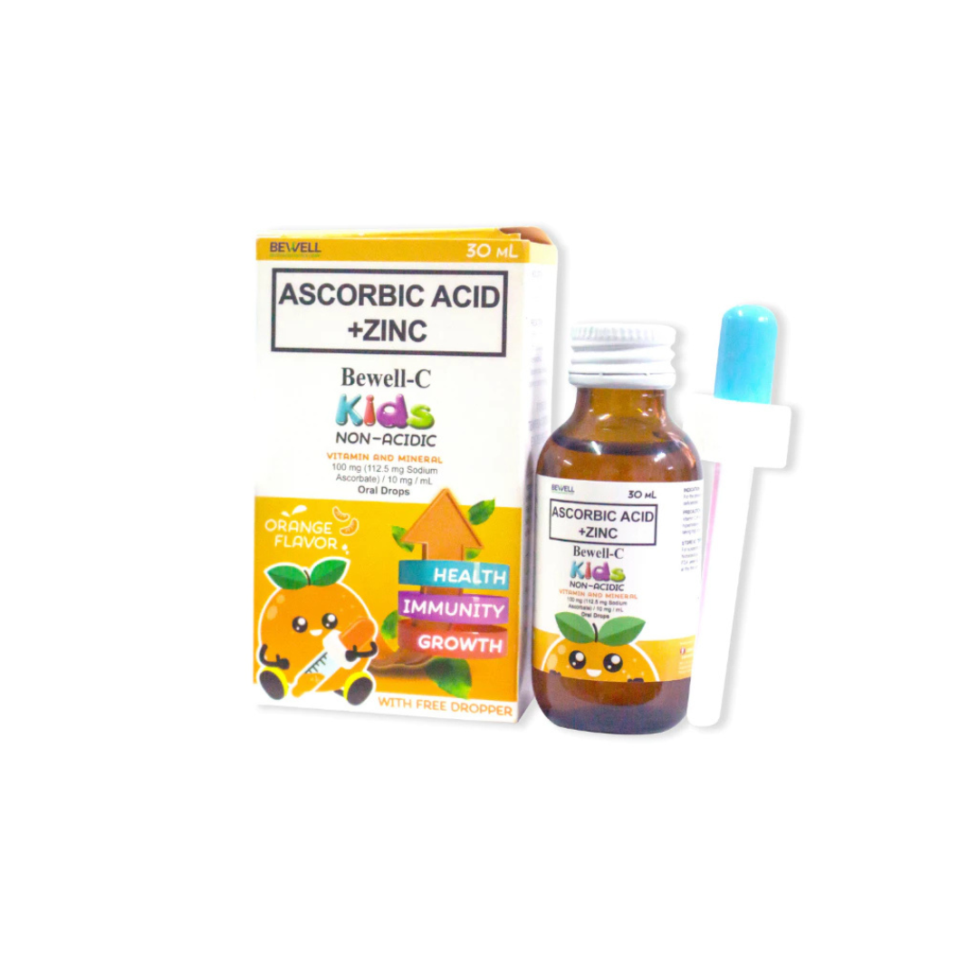BEWELL Oral Drops (Ascorbic Acid + Zinc Vitamin and Mineral) 30ml