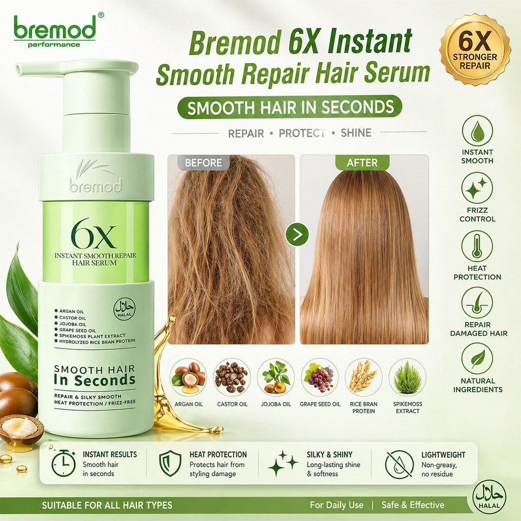BREMOD 6X Instant Smooth Repair Hair Serum 150ml