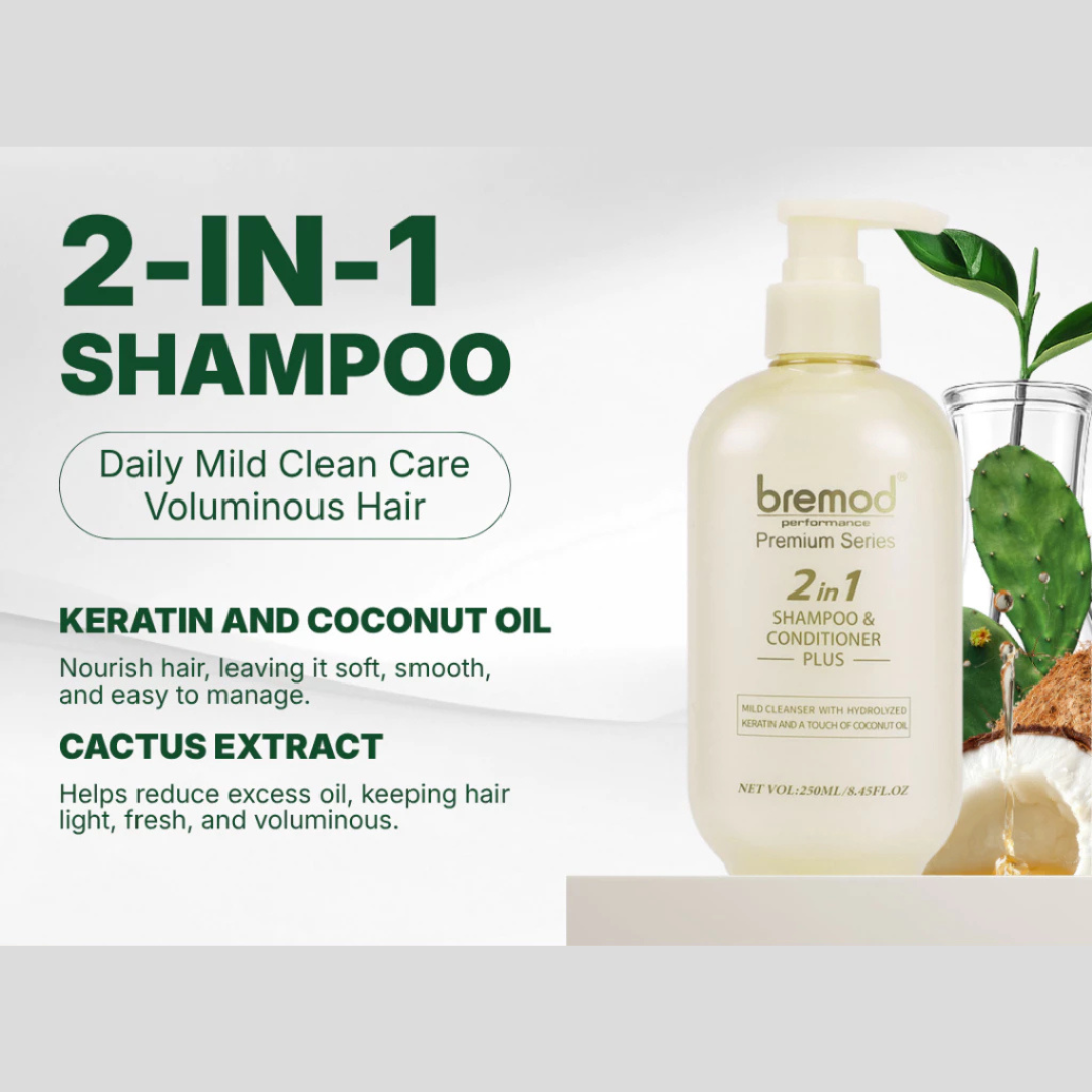 BREMOD Premium Series 2in1 Shampoo & Conditioner Plus 250ml