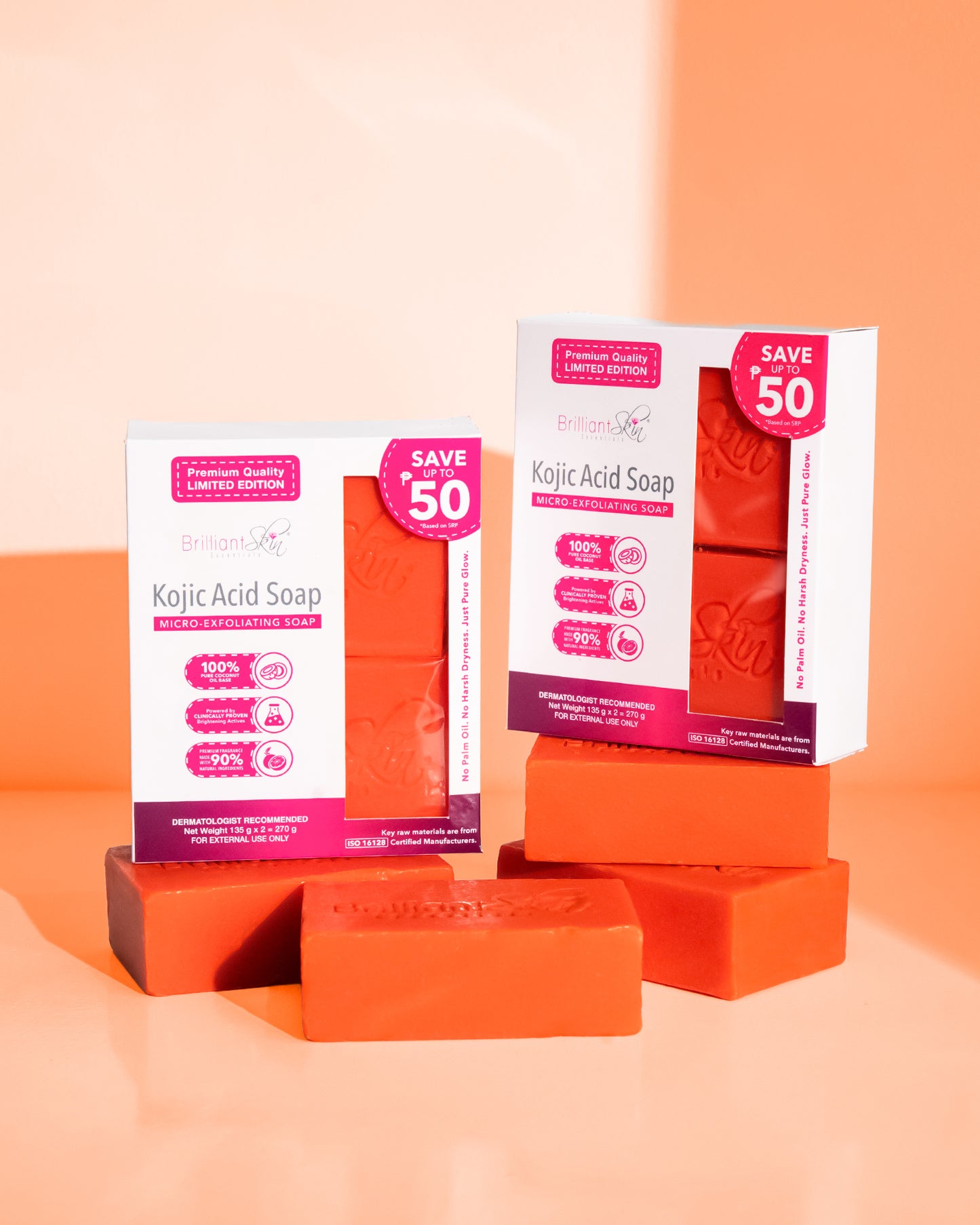 BRILLIANT SKIN Kojic Acid Bar Soap | Choose Variant