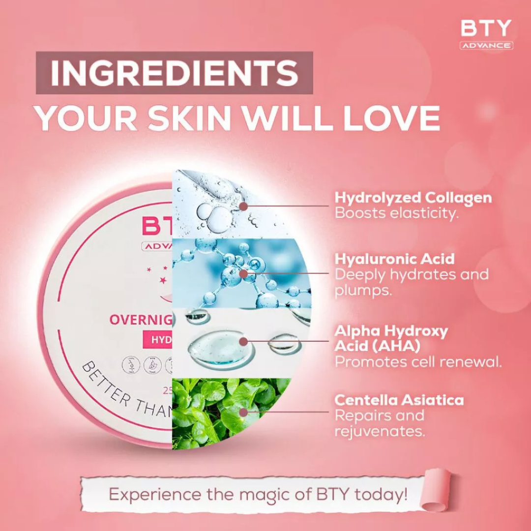 BTY ADVANCE Overnight Mask (Hydrate) 250g