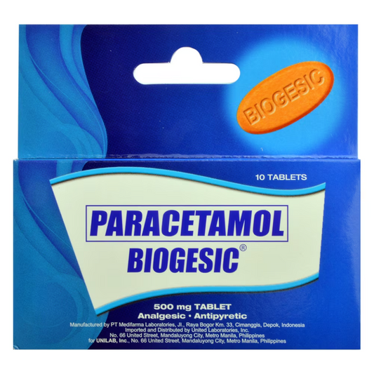 Biogesic Paracetamol 500mg - 10 Caplets