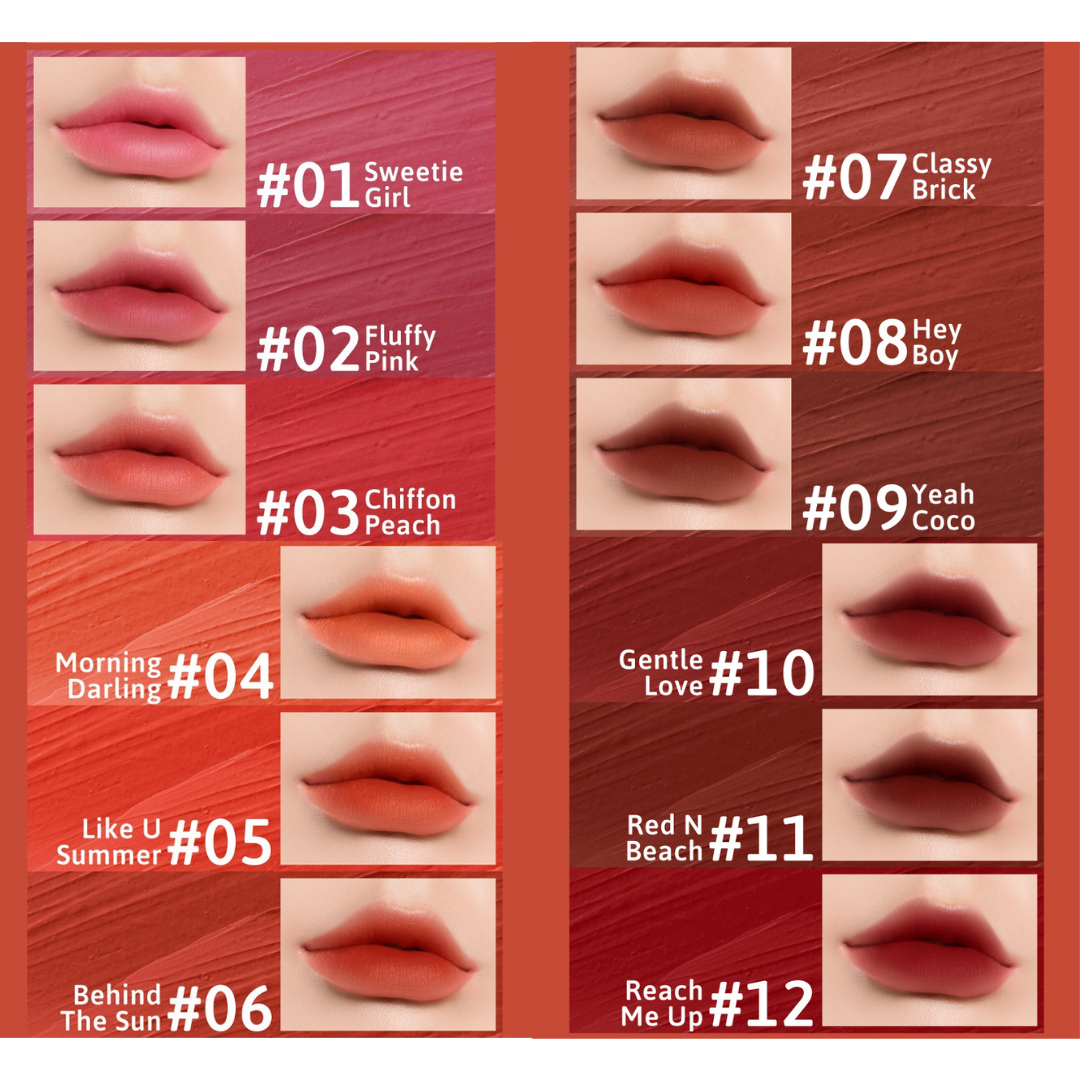 CATHY DOLL Air Relax Lip Blur 3.5g swatches