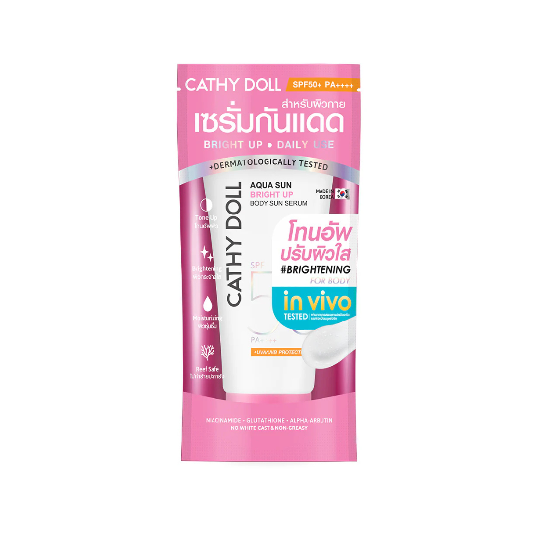 CATHY DOLL Aqua Sun Body Sun Serum SPF50 PA++++ (Bright Up) 140ml