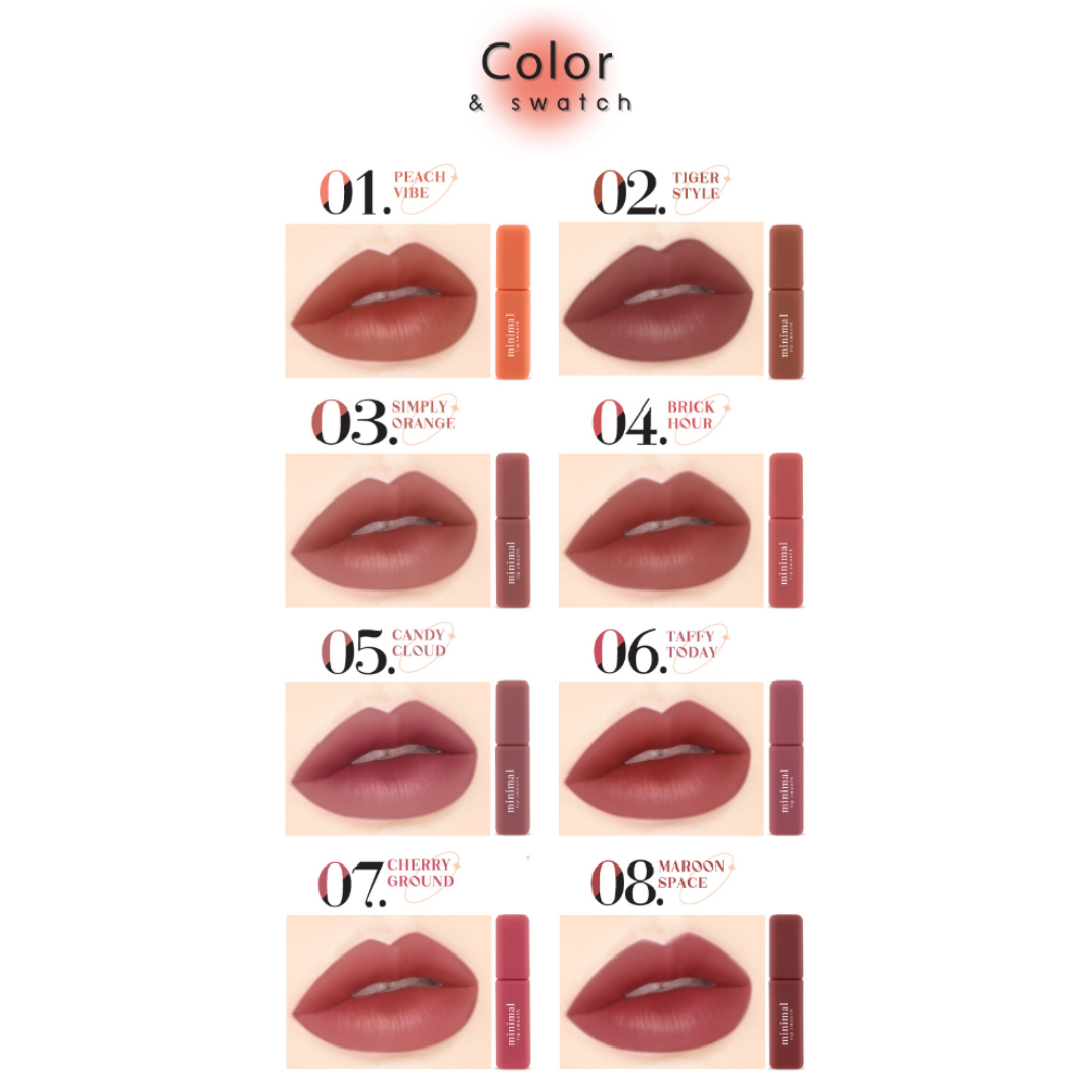 CATHY DOLL Minimal Lip Smooth 2.7g shades