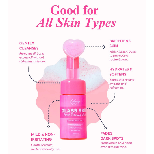 CC GLAM & BEAUTY Facial Foaming Wash (Glass Skin) 100ml