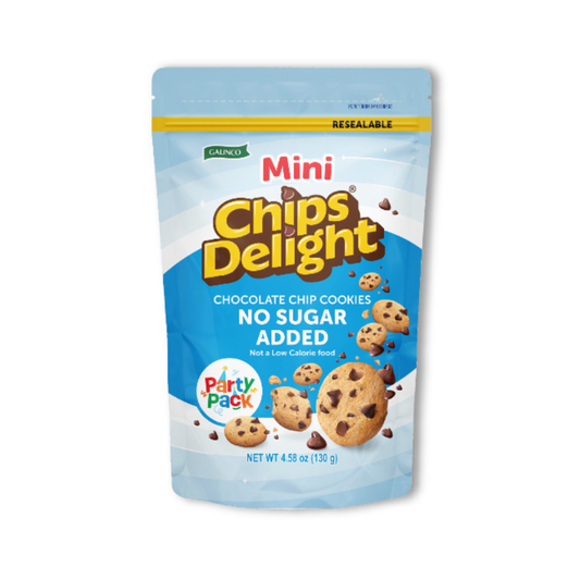 CHIPS DELIGHT Mini Chocolate Chip Cookies (No Added Sugar) 130g Party Pack